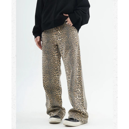 Zoe Baggy Fit Leopard Jean