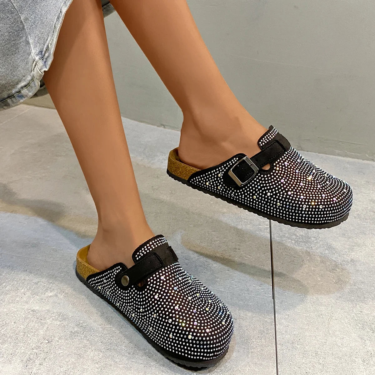 Ava Rhinestone Clogs