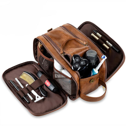 Men's Leather Toiletry Bag