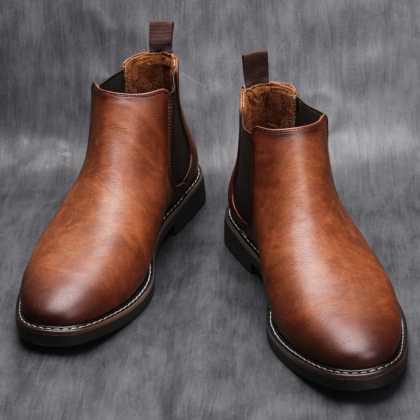 Mens soft leather chelsea boots best sale