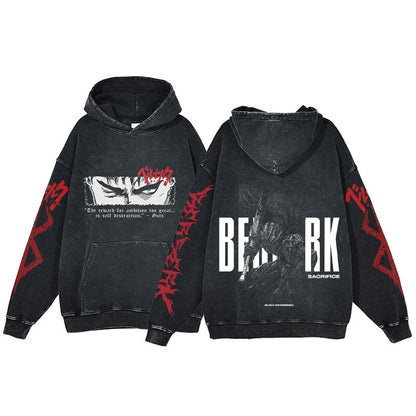 Acid Washed Berserk Hoodie