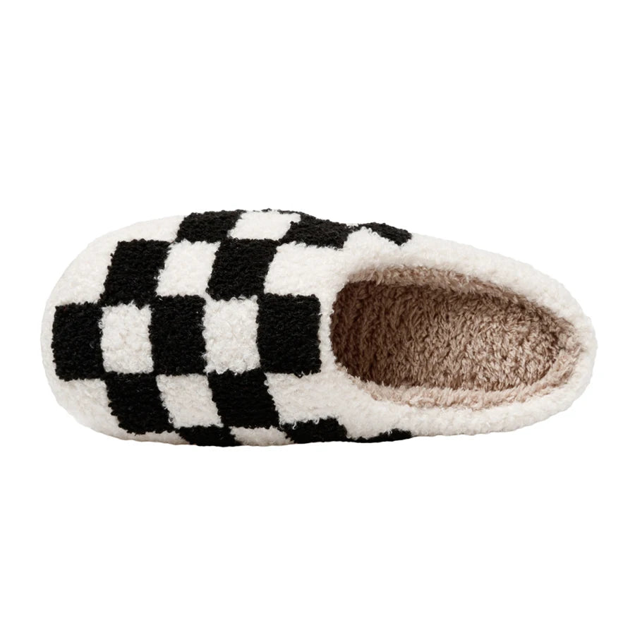 Women's Checkered Slippers